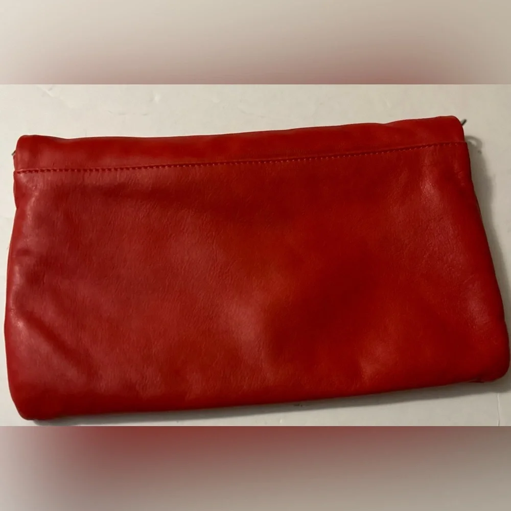 Gianni chiiarini red leather clutch - Picture 2 of 4